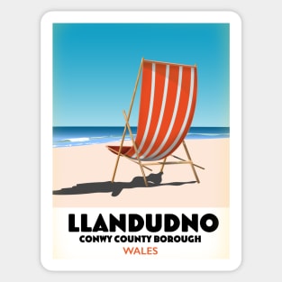 Llandudno Conway County Borough Wales Sticker